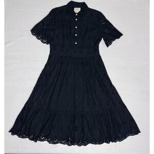 Black Eyelet Kate Spade Shirt Dress